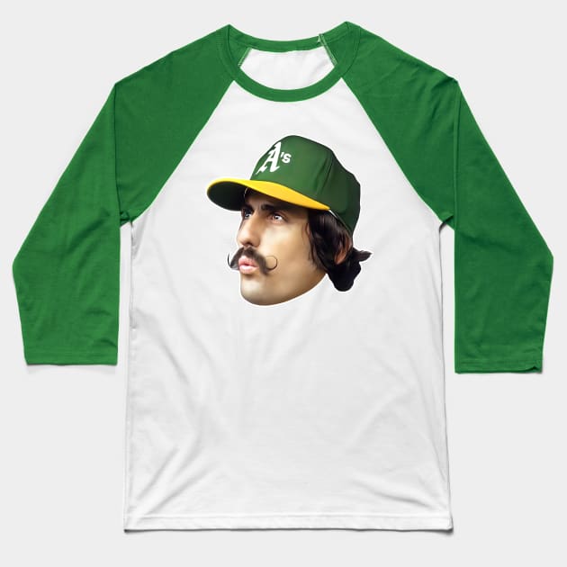 Rollie Fingers Baseball T-Shirt by DankFutura